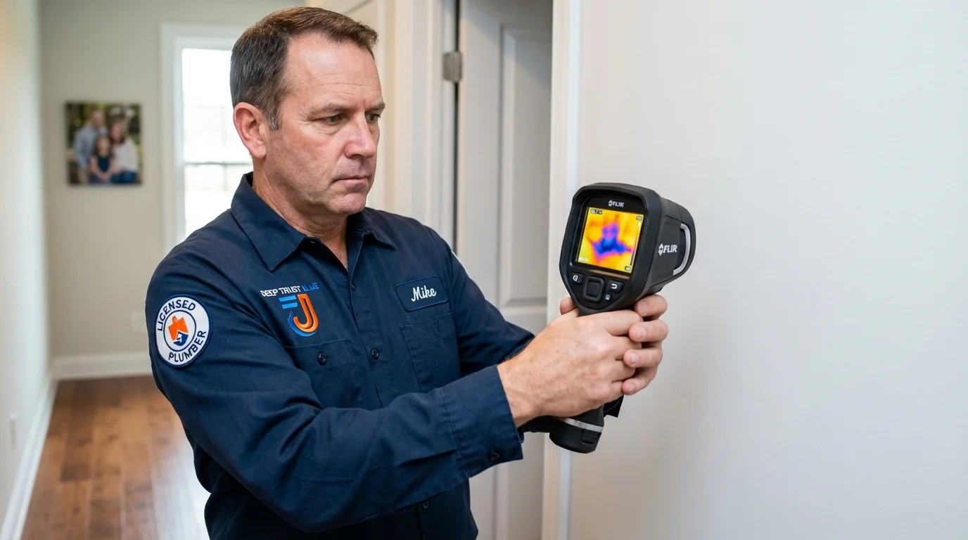 Thermal imaging leak detection by Johns Plumbing LLC in Neenah